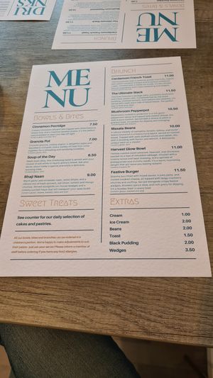 Menu December 2024 at Holy Cannoli in Blackburn