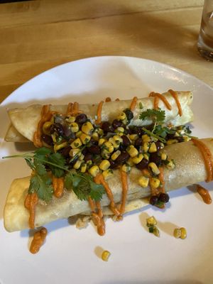 TVP Flautas (Chef’s Special)  at Norwood's Restaurant & Treehouse Bar in New Smyrna Beach