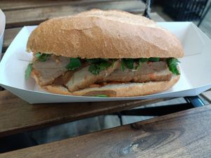 Lemongrass Tofu Bahn Mi at The Fat Carrot in West End
