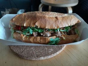 Jackfruit Pulled Pork Bahn Mi at The Fat Carrot in West End