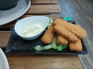Vegan Fish Fillets at The Fat Carrot in West End