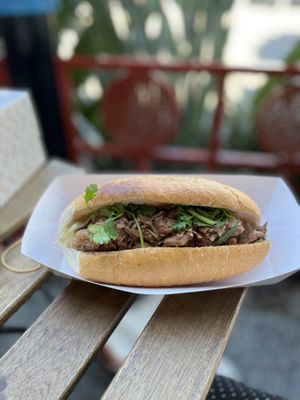 Pork Bahn mi  at The Fat Carrot in West End