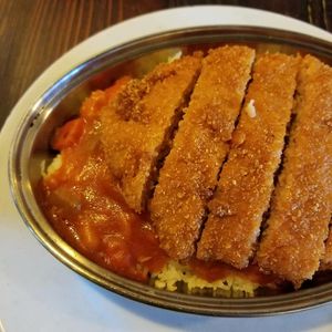 Baked Gillette Omnipork Chop Rice with Tomato Sauce 皇后焗吉列素豬扒飯 at Queen's Cafe in Kowloon
