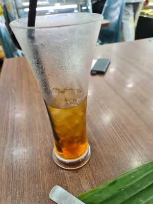 Iced tea at Madura's Vilas in Central Singapore