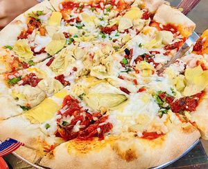 Vegan gourmet garden pizza at The Original Pizza Cookery in Thousand Oaks