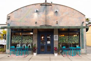 Look for us at 224 W King St. There is parking behind the building.  at Buena Onda Cafe in St Augustine