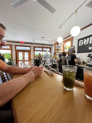 Bar seating  at Buena Onda Cafe in St Augustine