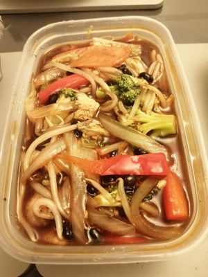 Black bean and seasonal veg at Ki Ki Chinese Takeaway in Bentley