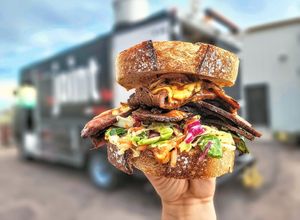 Brisket Sandwich at The Joint Vegan Street Food in Colorado Springs