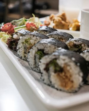 麻香手撕素雞飯卷 at Veggie Souffle 蔬芙 in Hong Kong Island