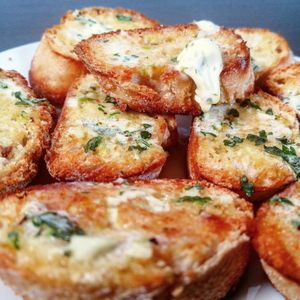 "Buttery" Garlic Bread at The Hangry Vegan in Leighton Buzzard