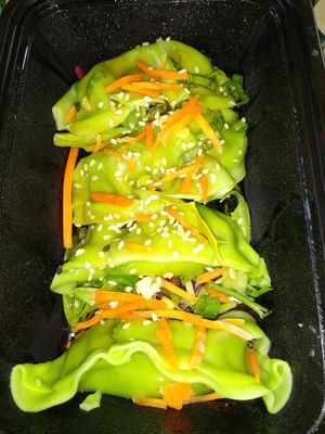 Veggie potstickers no egg wash at The Shack of Ellijay in Ellijay