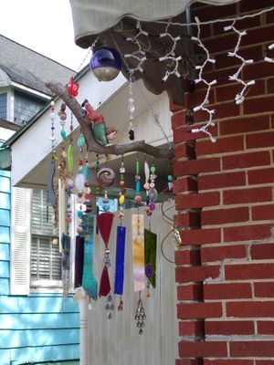 Wind chime at The Shack of Ellijay in Ellijay