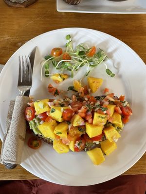 Avocado Toast at Nang Sabai Cafe Artisan Bakery in Koh Samui