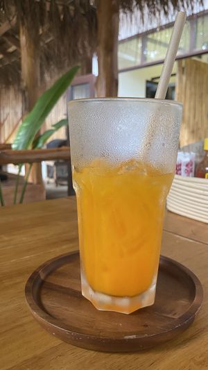 Orange juice is good 👍🏻   at Nang Sabai Cafe Artisan Bakery in Koh Samui
