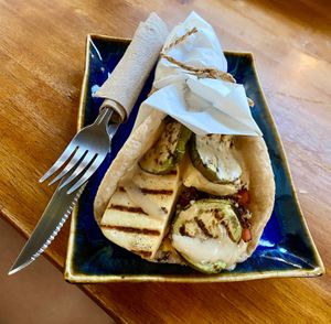 Sabich Pita at Nang Sabai Cafe Artisan Bakery in Koh Samui