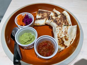 Vegan quesadilla  at Vegan Bistro Jangara in Tokyo