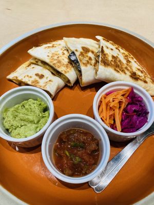 "Quesadilla” at Vegan Bistro Jangara in Tokyo