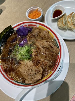 Vegan ramen   at Vegan Bistro Jangara in Tokyo
