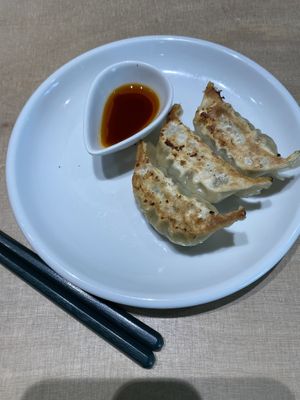 Vegan gyoza   at Vegan Bistro Jangara in Tokyo