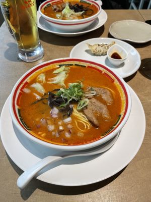REALLY SPICY DELICIOUS RAMEN  at Vegan Bistro Jangara in Tokyo