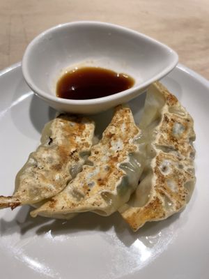 Gyoza +300¥  at Vegan Bistro Jangara in Tokyo