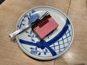 Raspberry Cheesecake at Vegan Bistro Jangara in Tokyo
