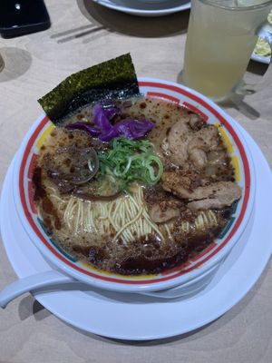 Garlic ramen at Vegan Bistro Jangara in Tokyo