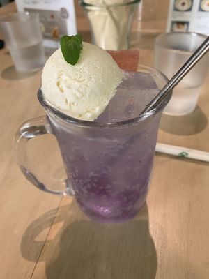 Cream soda   at Vegan Bistro Jangara in Tokyo