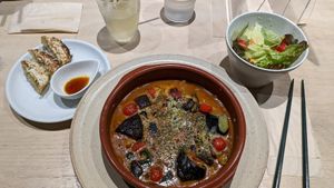 Cheese curry at Vegan Bistro Jangara in Tokyo