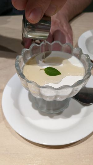 Soya purin at Vegan Bistro Jangara in Tokyo