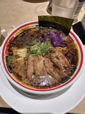 Delicious ramen  at Vegan Bistro Jangara in Tokyo