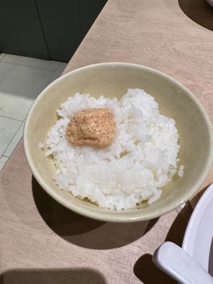 Vegan mentaiko bowl  at Vegan Bistro Jangara in Tokyo