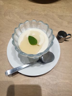 Soy flan at Vegan Bistro Jangara in Tokyo