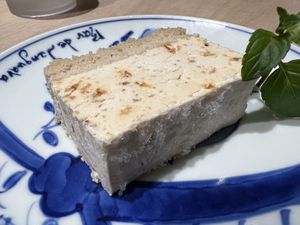 Caramel cream cake being all tasty and stuff   at Vegan Bistro Jangara in Tokyo