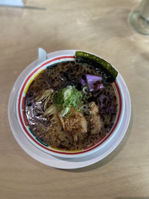 Tonkotsu ramen  at Vegan Bistro Jangara in Tokyo