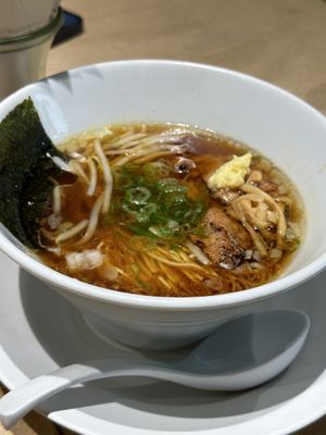 Soy broth mild ramen  at Vegan Bistro Jangara in Tokyo