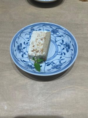 Caramel nut mosse cake  at Vegan Bistro Jangara in Tokyo