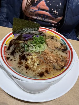 Garlic oil ramenn  at Vegan Bistro Jangara in Tokyo