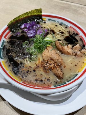 Tonkotsu ramen  at Vegan Bistro Jangara in Tokyo