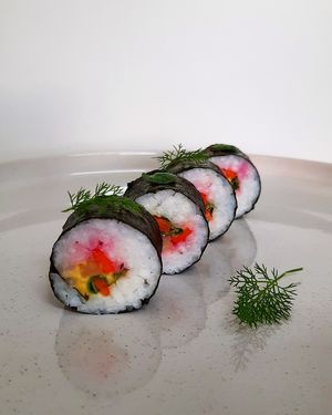 Sushi veg at Lucato Home Restaurant in Montorso Vicentino