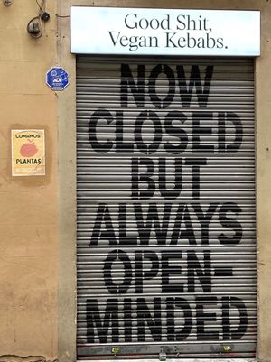 Exterior  at Good Shit, Vegan Kebabs in Barcelona