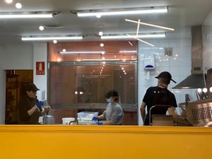 Kitchen  at Good Shit, Vegan Kebabs in Barcelona