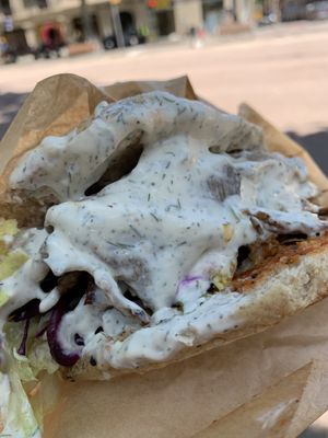   at Good Shit, Vegan Kebabs in Barcelona