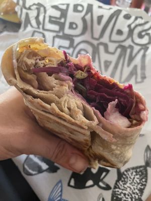 Heura durum  at Good Shit, Vegan Kebabs in Barcelona