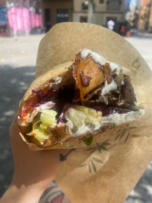   at Good Shit, Vegan Kebabs in Barcelona