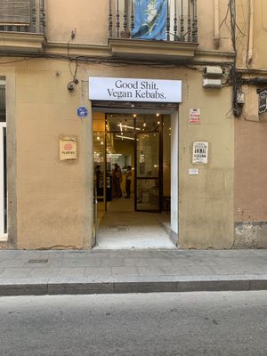   at Good Shit, Vegan Kebabs in Barcelona