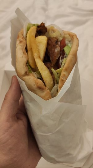   at Good Shit, Vegan Kebabs in Barcelona