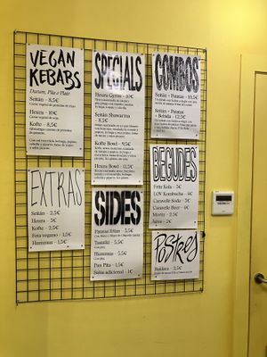   at Good Shit, Vegan Kebabs in Barcelona