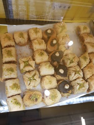 Baklavas at Good Shit, Vegan Kebabs in Barcelona